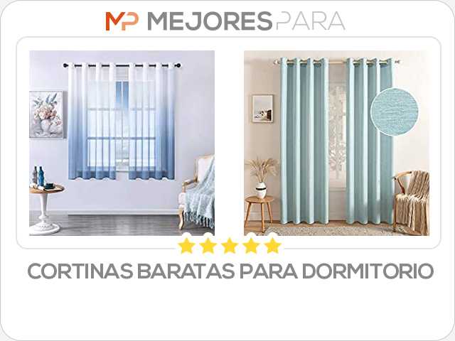 cortinas baratas para dormitorio