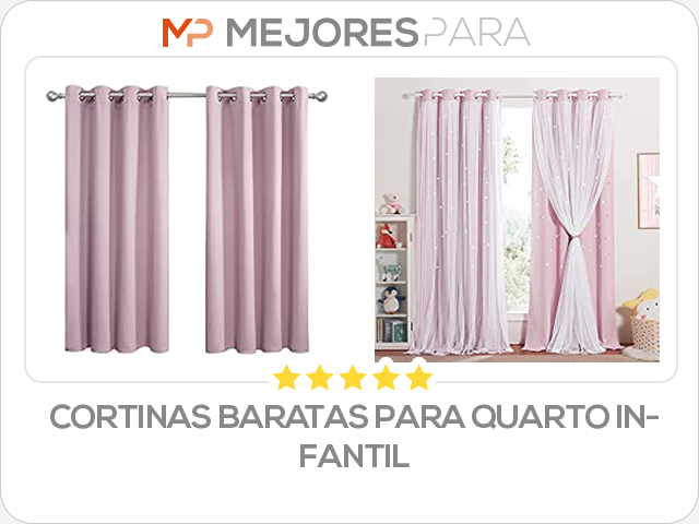 cortinas baratas para quarto infantil