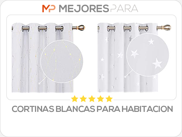 cortinas blancas para habitacion