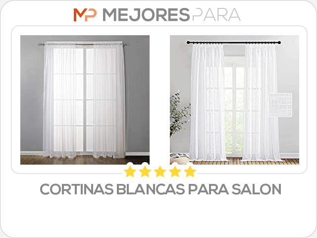 cortinas blancas para salon