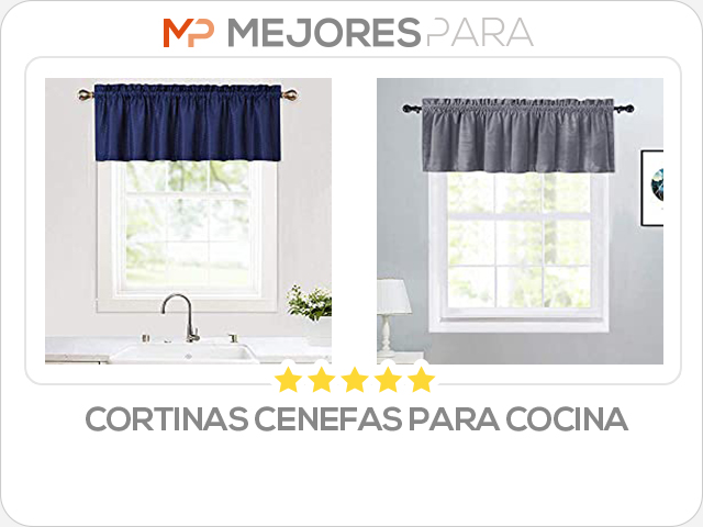 cortinas cenefas para cocina