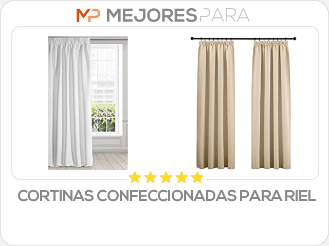 cortinas confeccionadas para riel