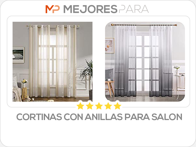 cortinas con anillas para salon