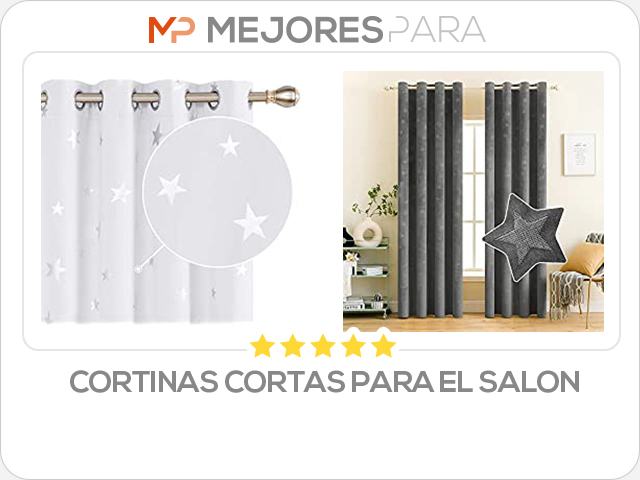 cortinas cortas para el salon