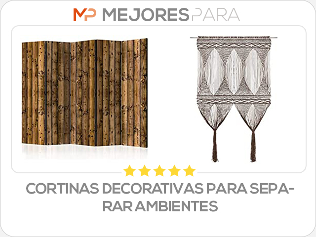 cortinas decorativas para separar ambientes