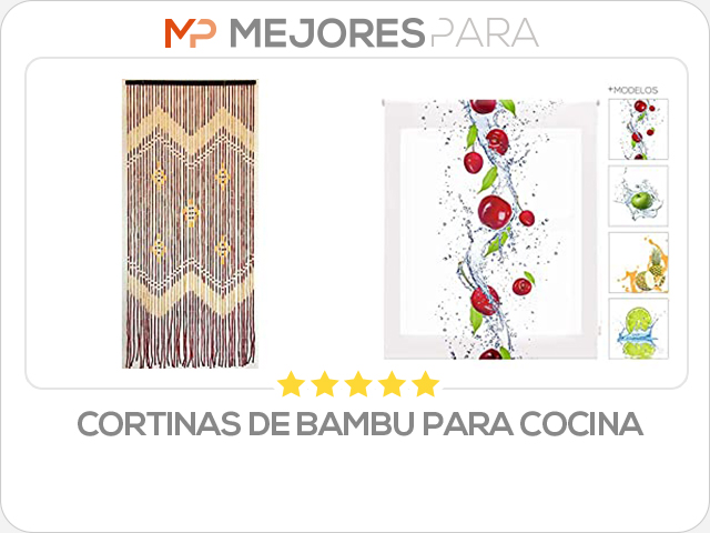 cortinas de bambu para cocina