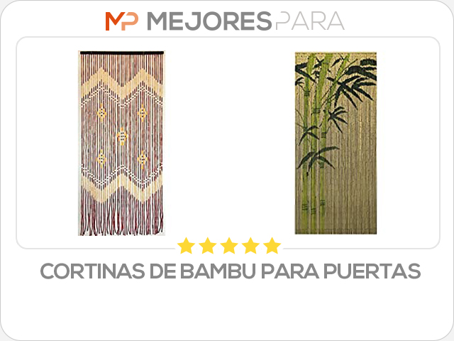 cortinas de bambu para puertas