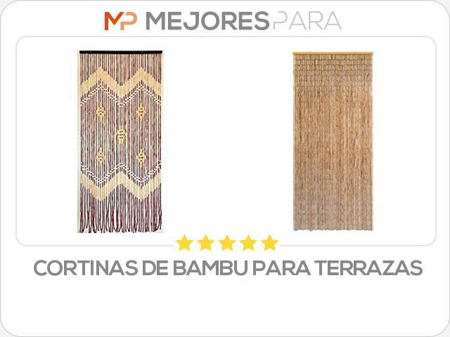 cortinas de bambu para terrazas