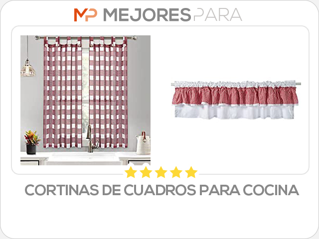 cortinas de cuadros para cocina