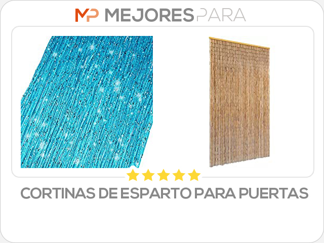 cortinas de esparto para puertas