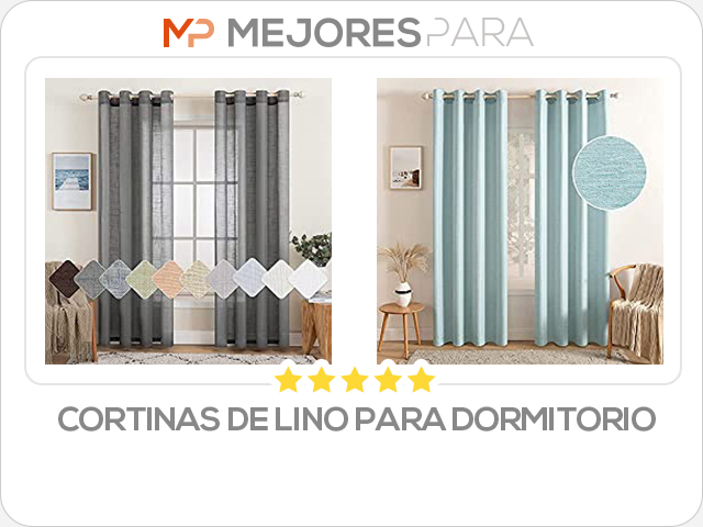 cortinas de lino para dormitorio