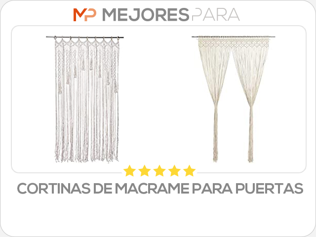 cortinas de macrame para puertas