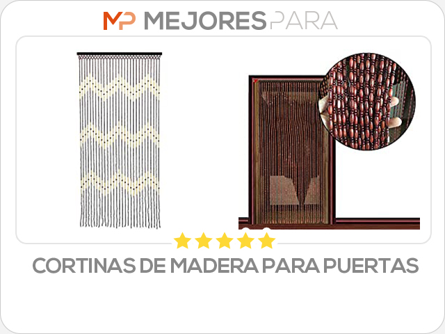 cortinas de madera para puertas