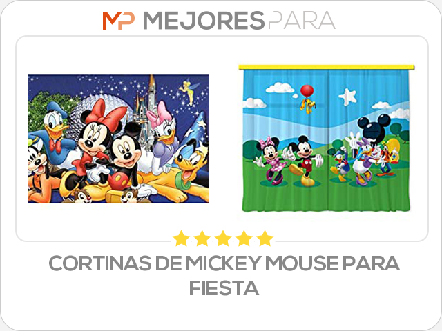 cortinas de mickey mouse para fiesta