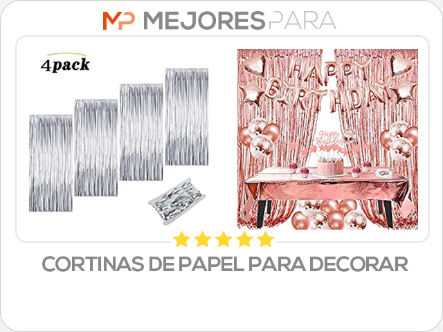 cortinas de papel para decorar