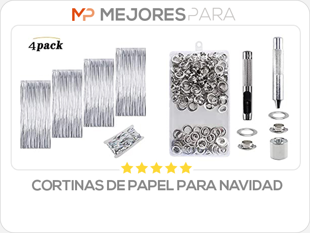 cortinas de papel para navidad