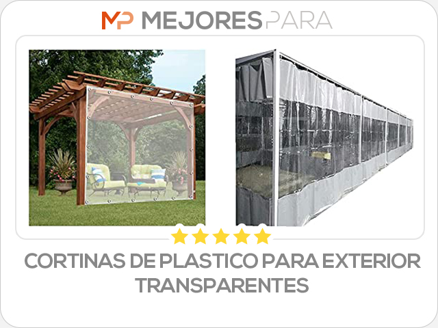 cortinas de plastico para exterior transparentes