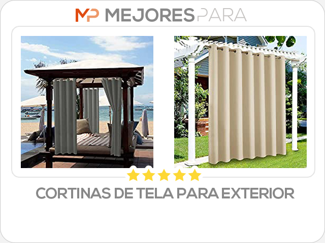 cortinas de tela para exterior