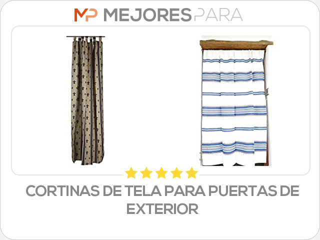 cortinas de tela para puertas de exterior