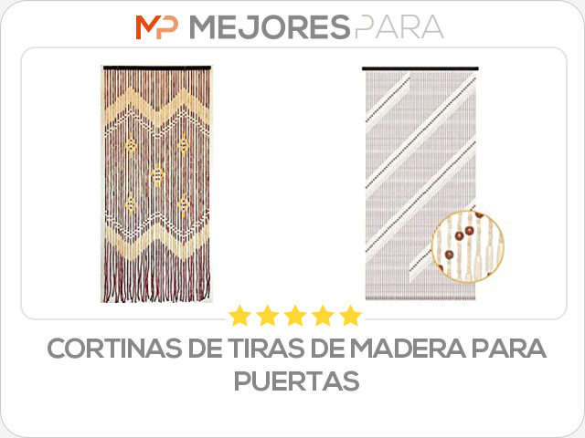 cortinas de tiras de madera para puertas