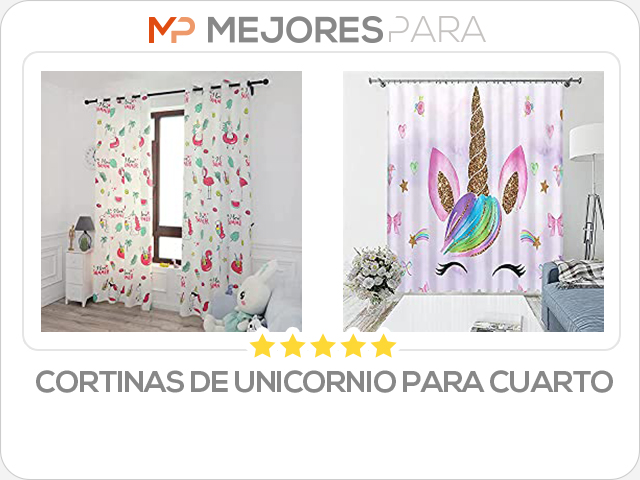 cortinas de unicornio para cuarto