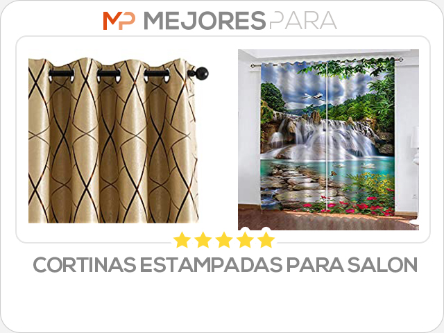 cortinas estampadas para salon