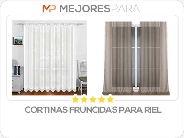 cortinas fruncidas para riel