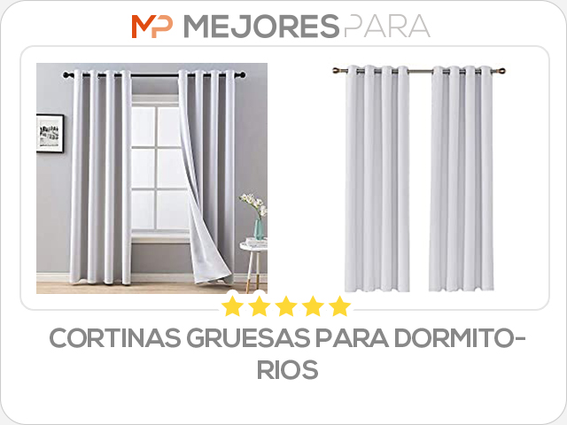 cortinas gruesas para dormitorios