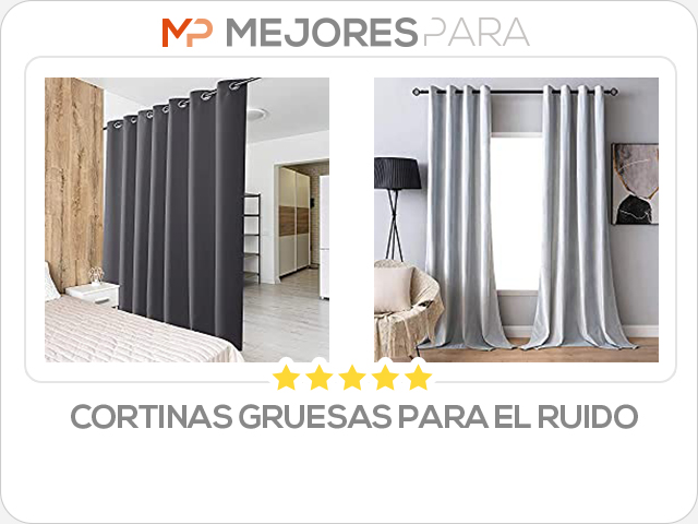 cortinas gruesas para el ruido