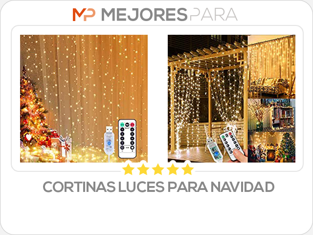 cortinas luces para navidad