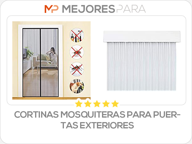 cortinas mosquiteras para puertas exteriores