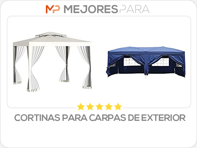 cortinas para carpas de exterior