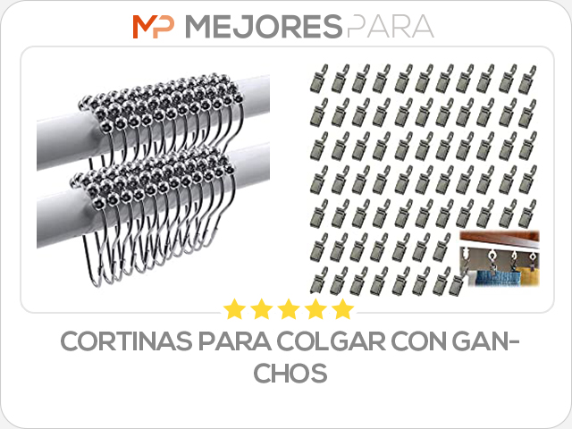 cortinas para colgar con ganchos