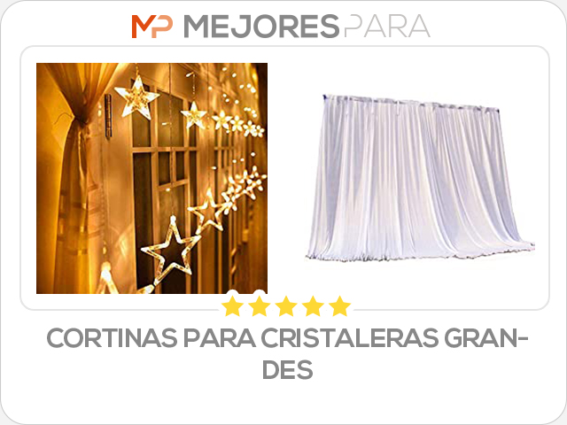 cortinas para cristaleras grandes