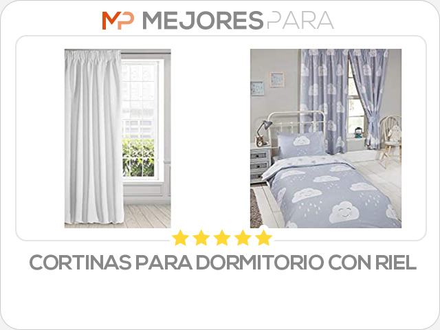 cortinas para dormitorio con riel