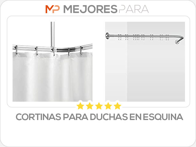 cortinas para duchas en esquina