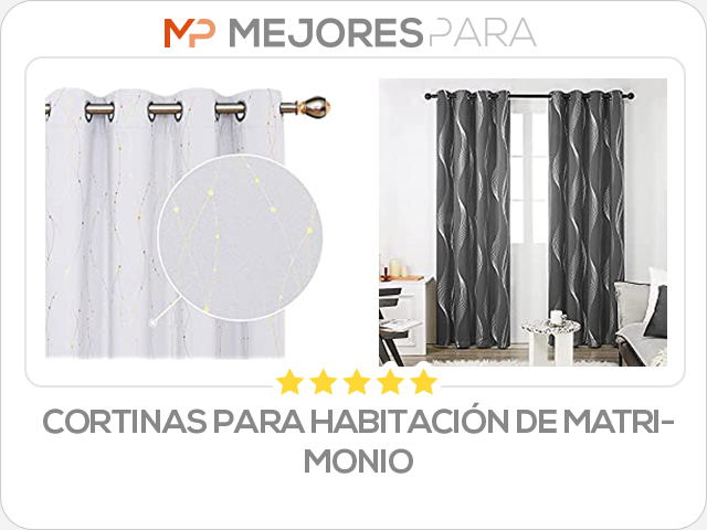 cortinas para habitación de matrimonio