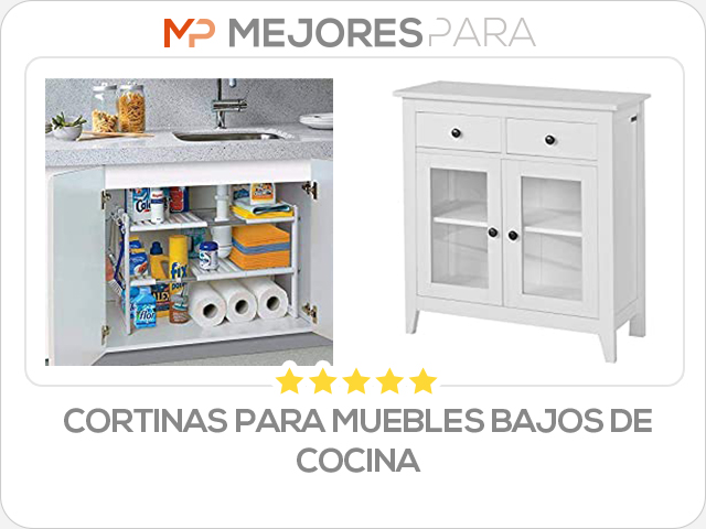 cortinas para muebles bajos de cocina