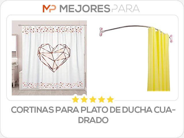 cortinas para plato de ducha cuadrado