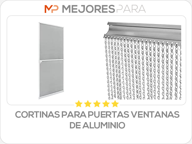 cortinas para puertas ventanas de aluminio