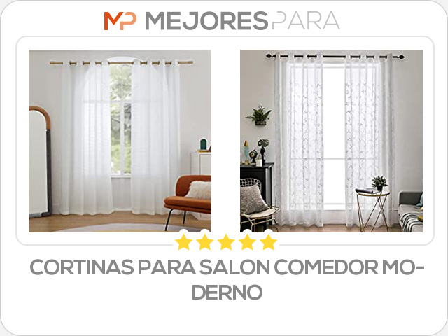 cortinas para salon comedor moderno