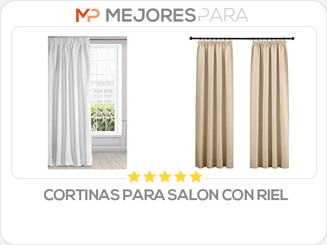 cortinas para salon con riel