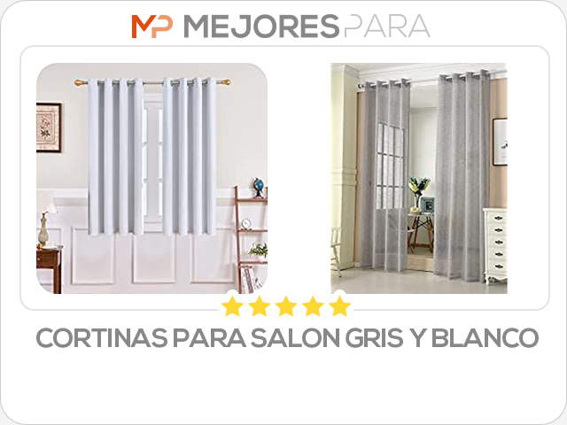 cortinas para salon gris y blanco