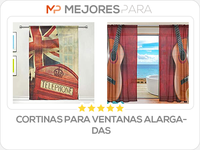 cortinas para ventanas alargadas