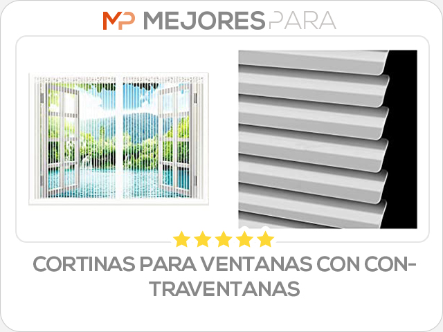 cortinas para ventanas con contraventanas