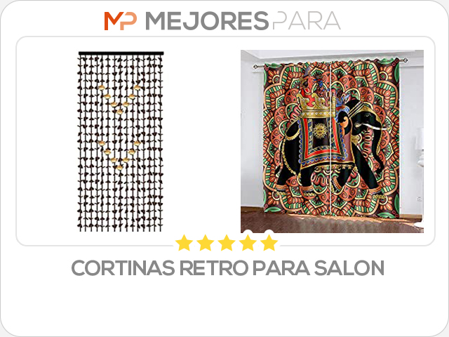 cortinas retro para salon