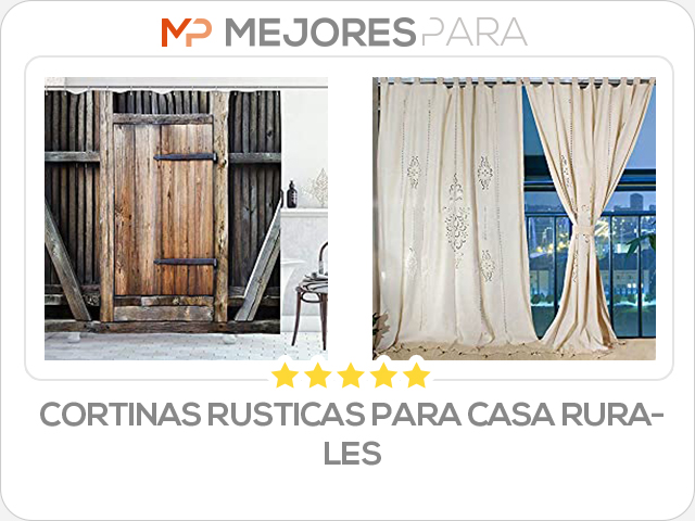 cortinas rusticas para casa rurales