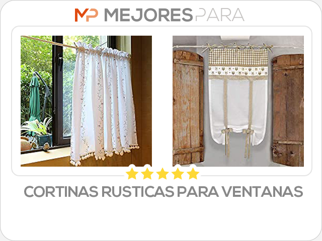 cortinas rusticas para ventanas