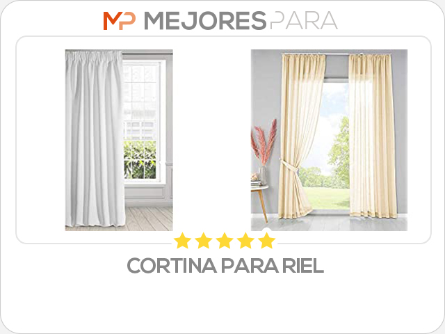 cortina para riel