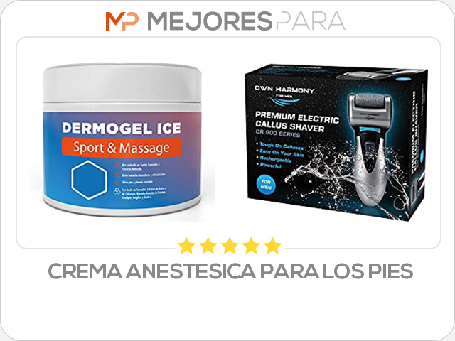 crema anestesica para los pies